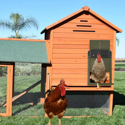 Automatic Chicken Coop Door Chicken House Door Light Sensor Farm Chicken Opener Pets Duck Cage Door Supplies Battery Powered