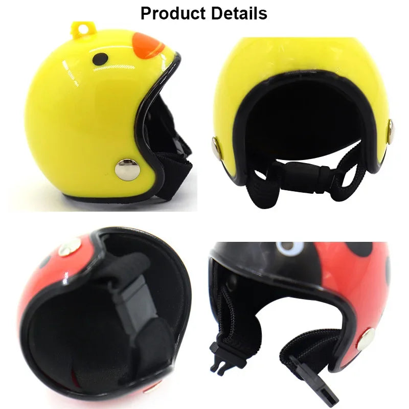 Funny Chicken Helmet Small Bird Duck Quail Hard Hat Headgear Prevent The Chicken From Smash Protect For Hens Head Pet Supplies