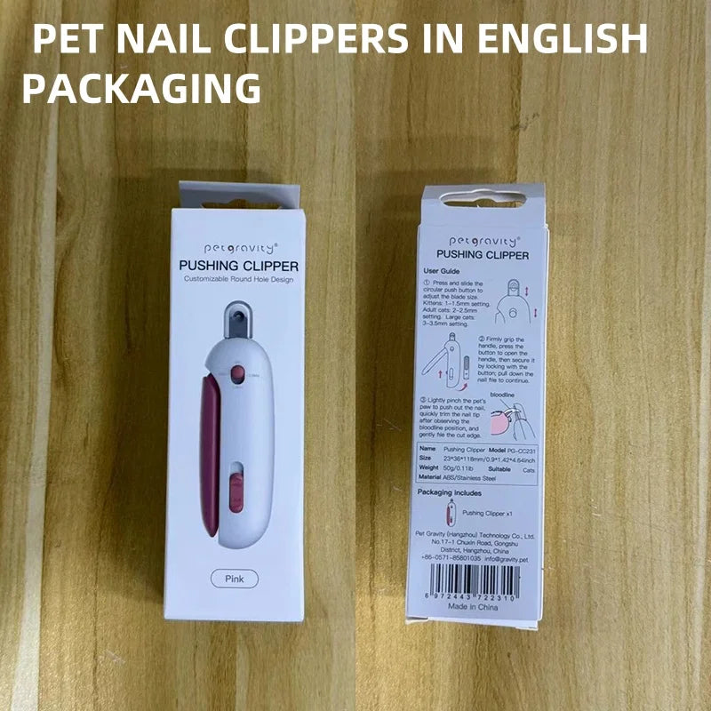 Professional Pet Nail Clippers with Adjustable Hole Cat Dog Nail Clipper Cutter Pet Claw Trimmer Puppy Kitten Care Grooming Tool