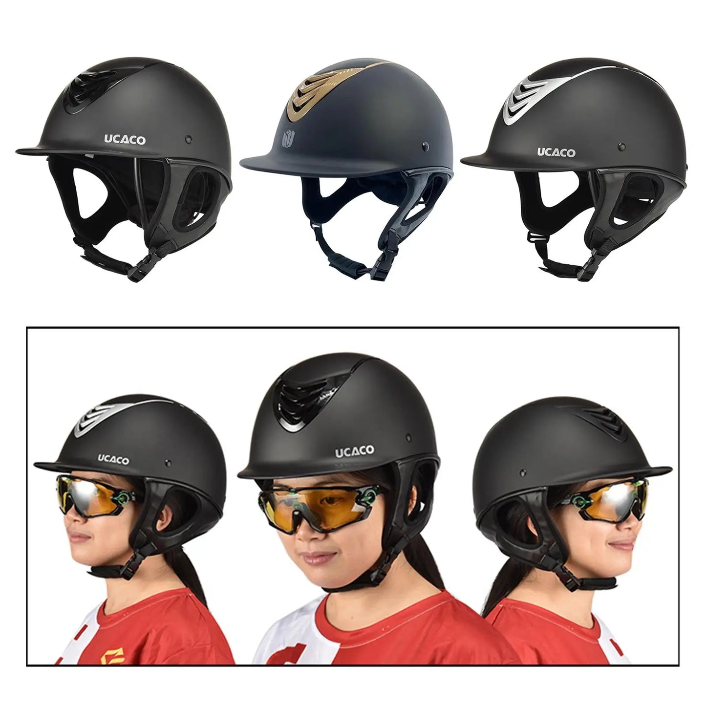 Safety Kids Horse Riding Caps Adjustable Equestrian Helmet Good Air Permeability Horse Riding Helmet Protective Gear