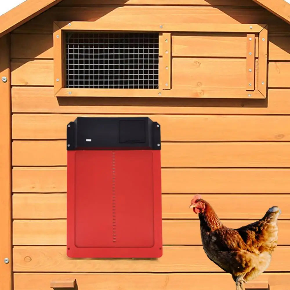 Automatic Chicken Coop Door Chicken House Door Light Sensor Farm Chicken Opener Pets Duck Cage Door Supplies Battery Powered