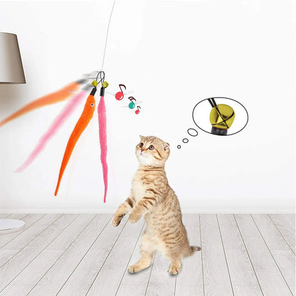 Replace Plush Cat Toy Accessories Worms Replacement Head Funny Cat Stick Pet Toys 5/10/6/11 Pcs