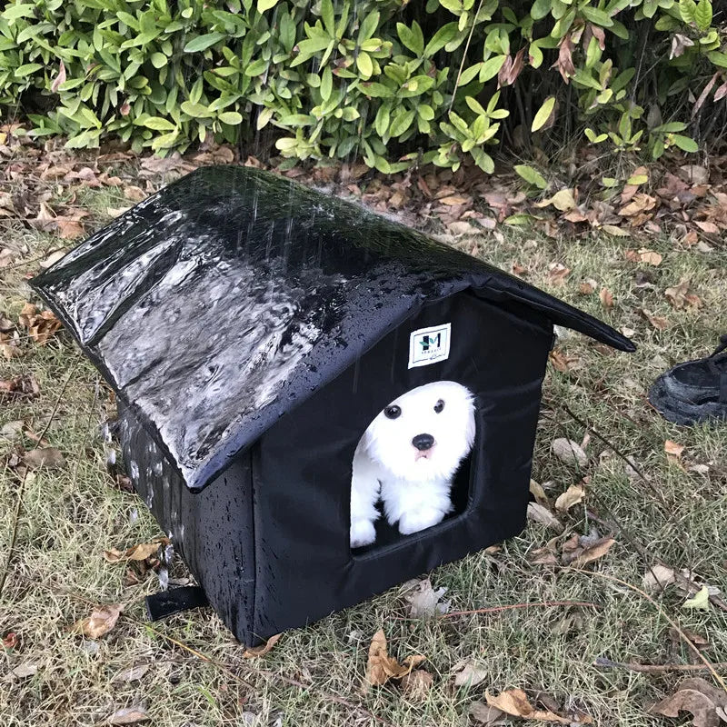 Winter Warm Waterproof Outdoor Pet House Cat Nest Dog Nest Tent Cabin Pet Bed Tent Cat Kennel Portable Travel Nest Pet Carrier F