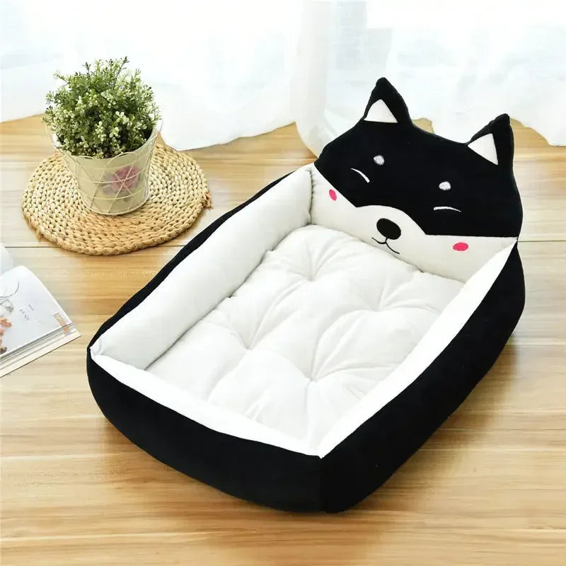 Hot Sale Teddy Cartoon Pet Soft Dog Bed House Winter Warming Large Dog House Warm Cat Nest Pet Bed Dog Mattress Pet Supplies